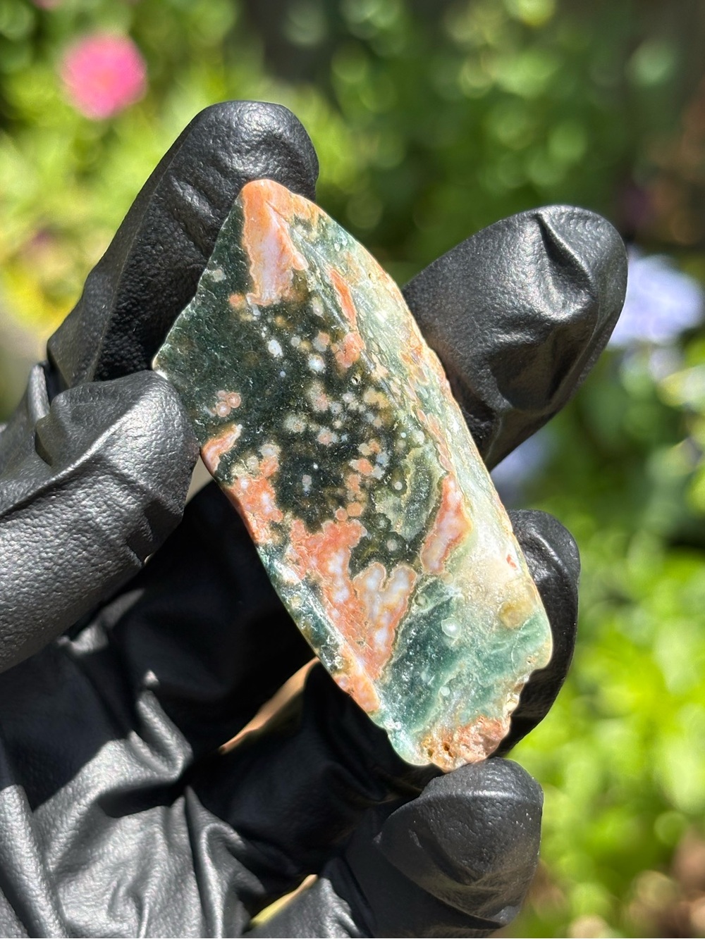Ocean Jasper Crystal Freeform - Polished Sea Jasper - Orbicular Jasper